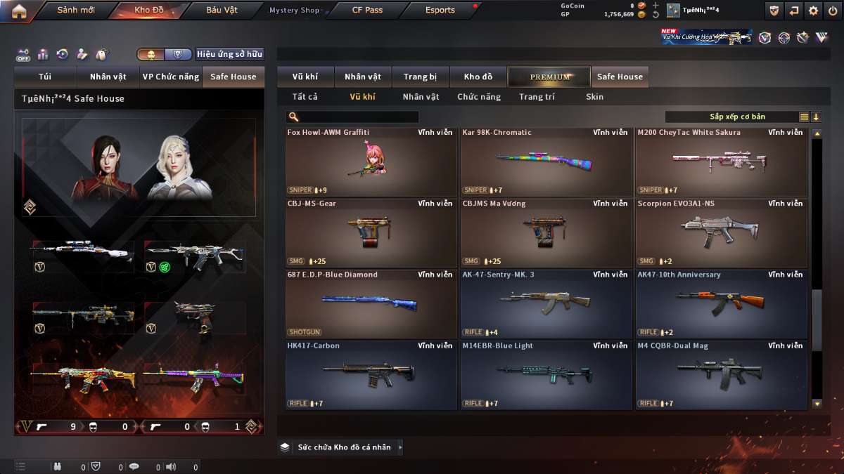 shop acc cf uy tin gia re